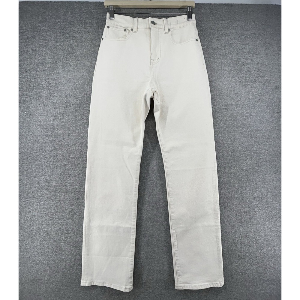 Madewell 90s Straight Jeans Women Size 26 Ivory Casual Denim‎ High Rise